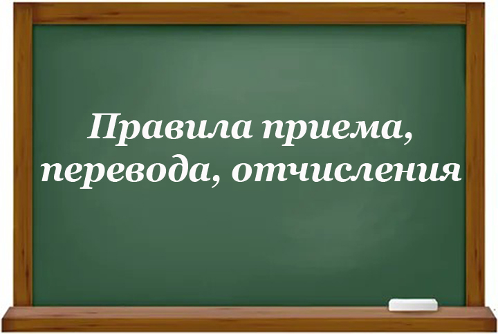 Правила приема, перевода, отчисления.